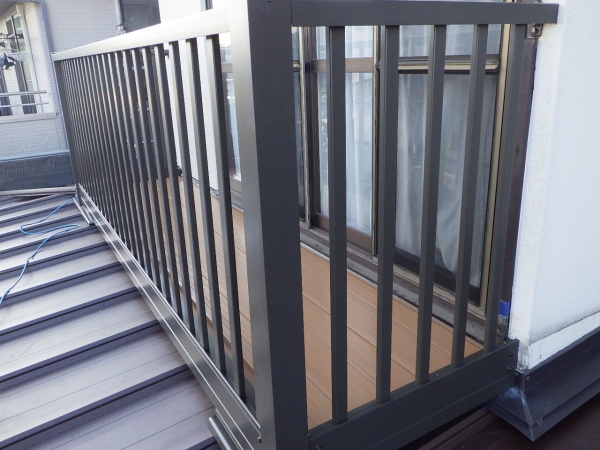 ベランダの取り付けが終了しました