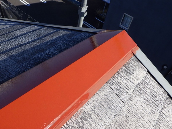 錆止めローラー塗装中です