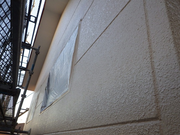２階外壁の上塗り終了です