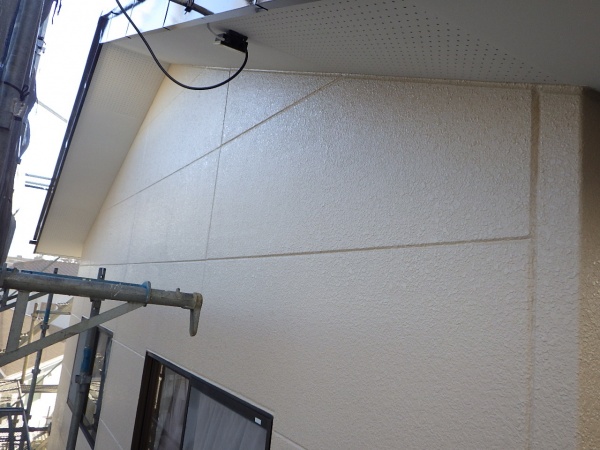 ２階外壁塗装の完工です