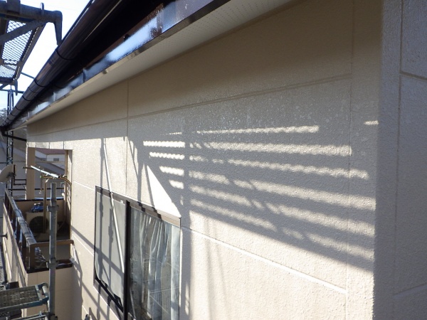 ２階外壁塗装の完工です