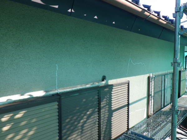 外壁面の洗浄終了です