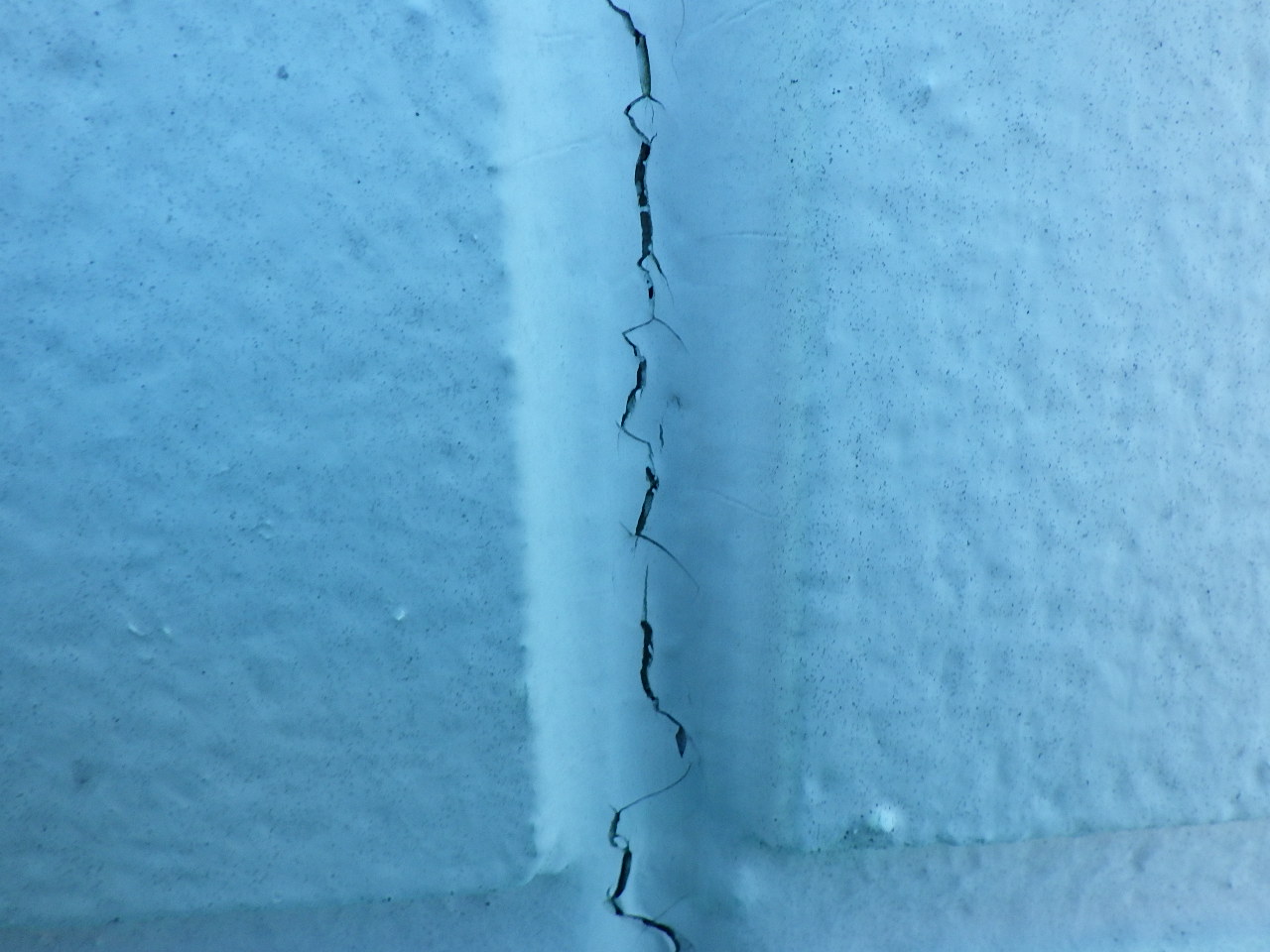 外壁のひび割れ（クラック）を確認