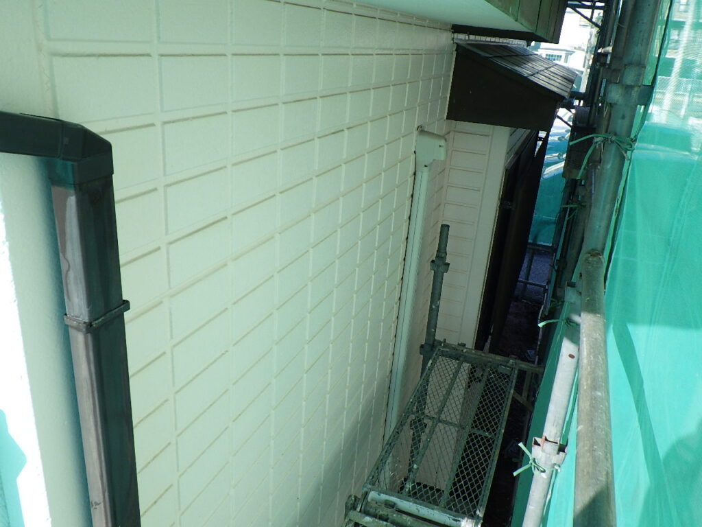 高圧洗浄後の外壁の状態です