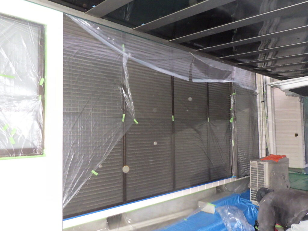 窓養生が終了しました