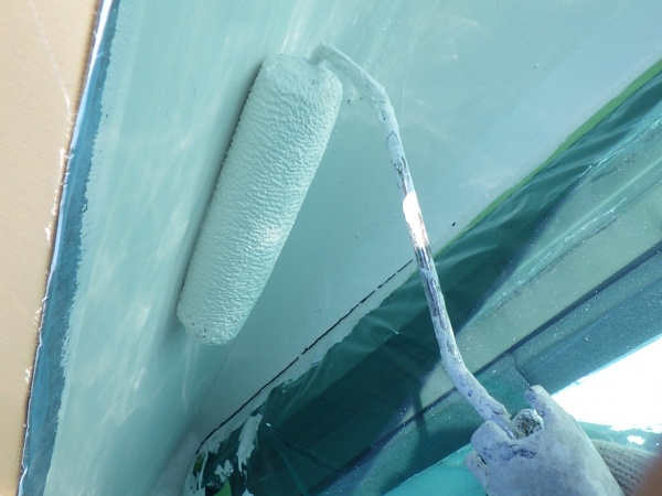 ２回目の矢切塗装中です