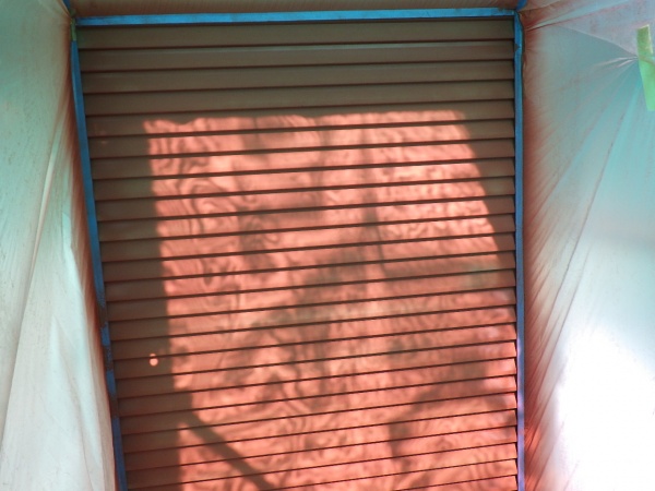 錆止め吹付塗装が終了しました