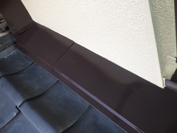 壁水切り板金の中塗り終了です