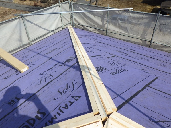 棟木の取り付けが終了しました