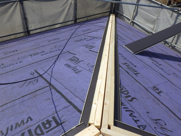 捨て谷の取り付け終了です