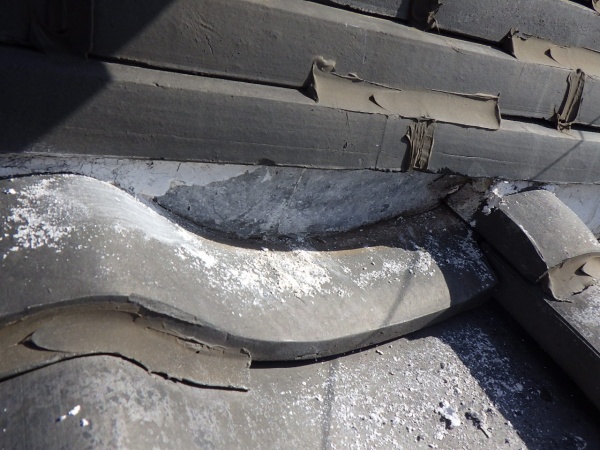 施工前の漆喰の状態です