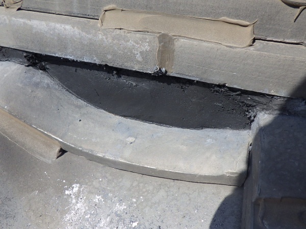 棟漆喰の取り直しが終了しました