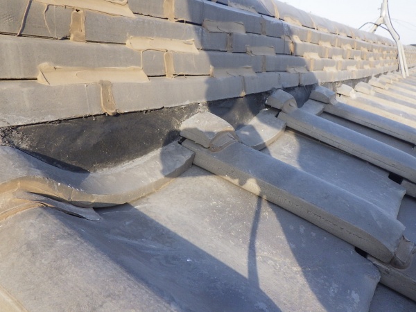 三日月漆喰詰め直しが終了しました