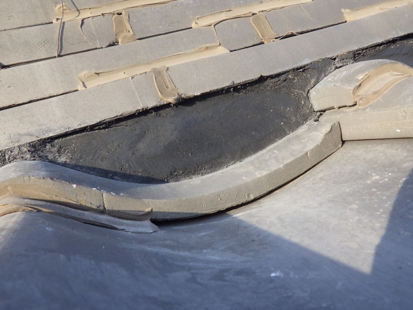 棟漆喰の取り直しが終了しました