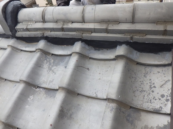 三日月漆喰詰め直しが終了しました