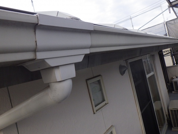 高圧洗浄後の外壁の状態です