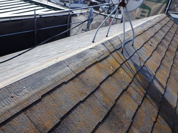 棟板金を撤去しました