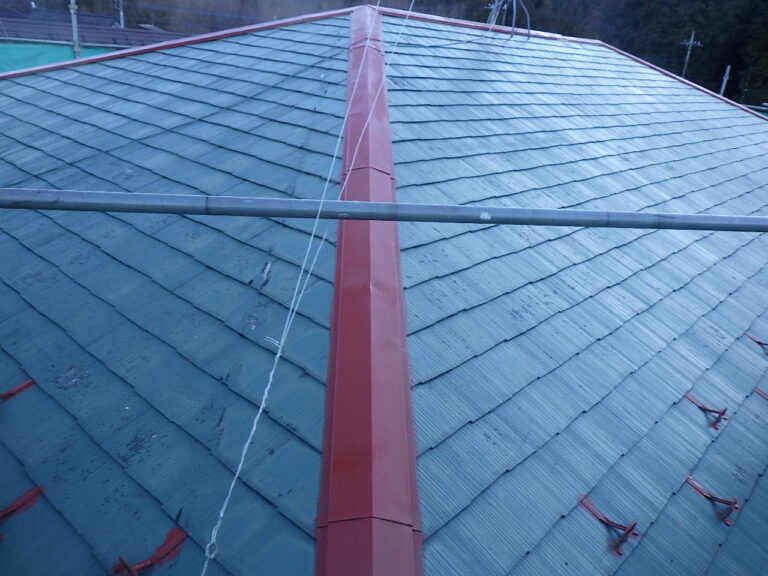 下塗り後の屋根の状態です