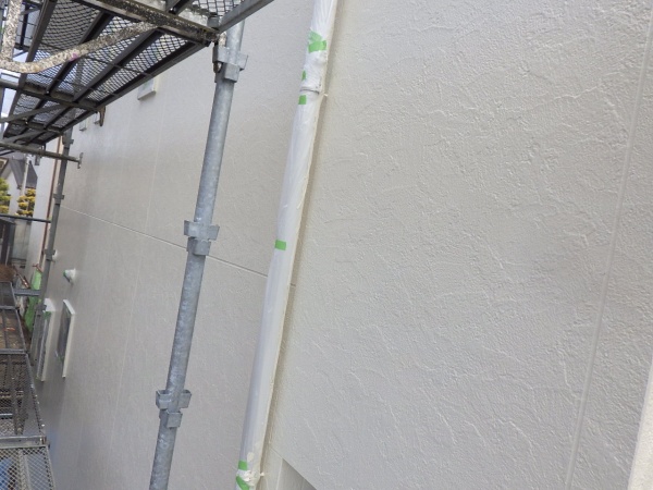 外壁上塗り塗装終了です