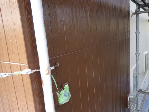 外壁上塗り塗装終了です