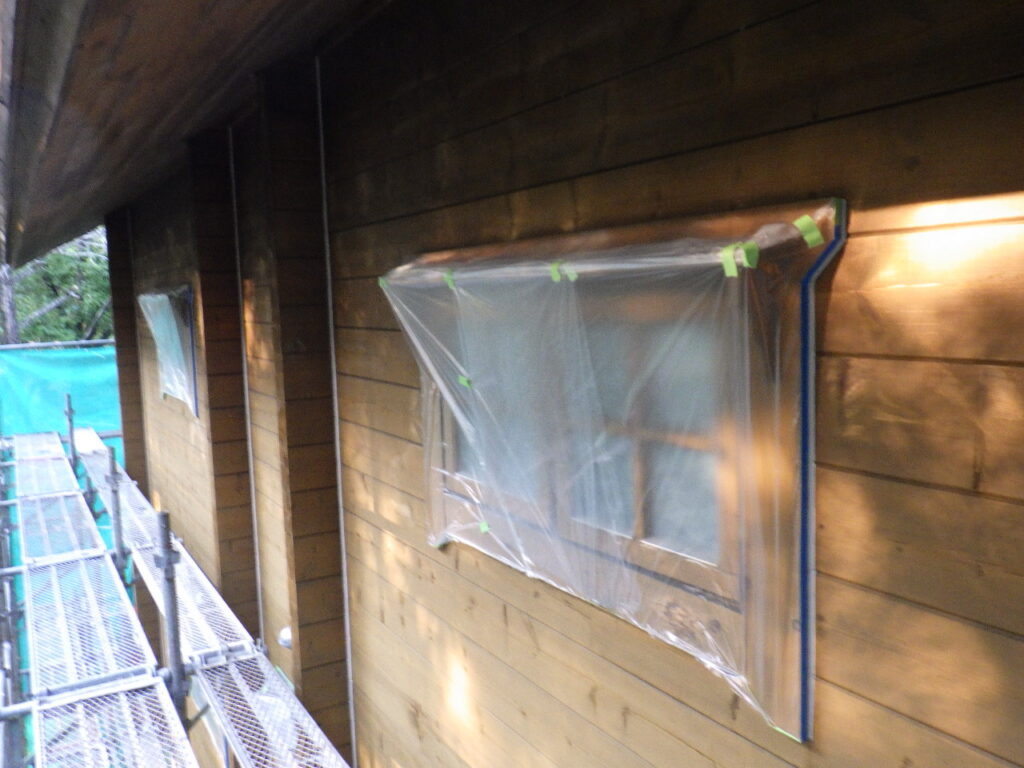 出窓養生が終了しました