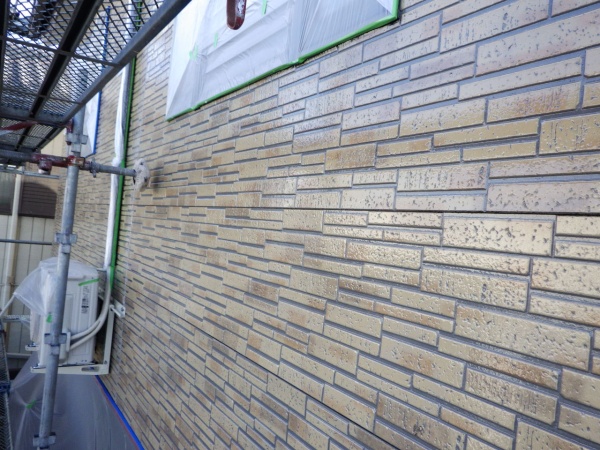 外壁上塗り終了です