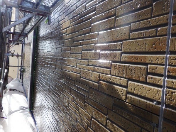 外壁上塗り終了です