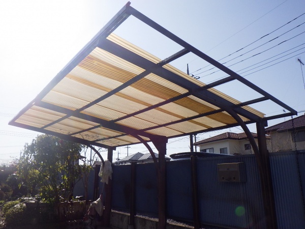 施工前のカーポートの状態です