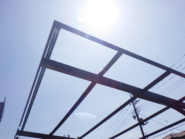 波板を撤去しました