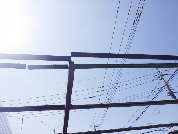 波板を撤去しました