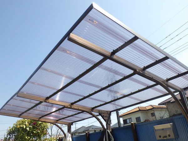 波板の取り付け終了です