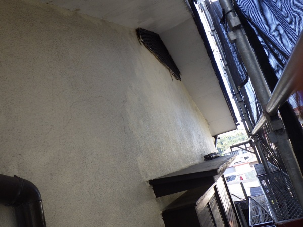 洗浄前の外壁面の状態です