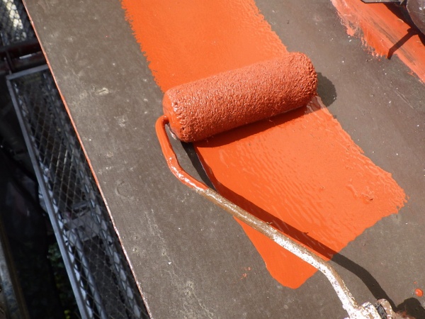 錆止め塗装中です