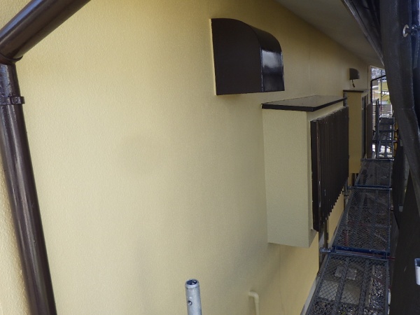 外壁面の完工です