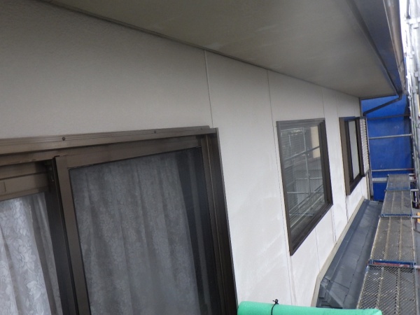 外壁面の洗浄が終了しました