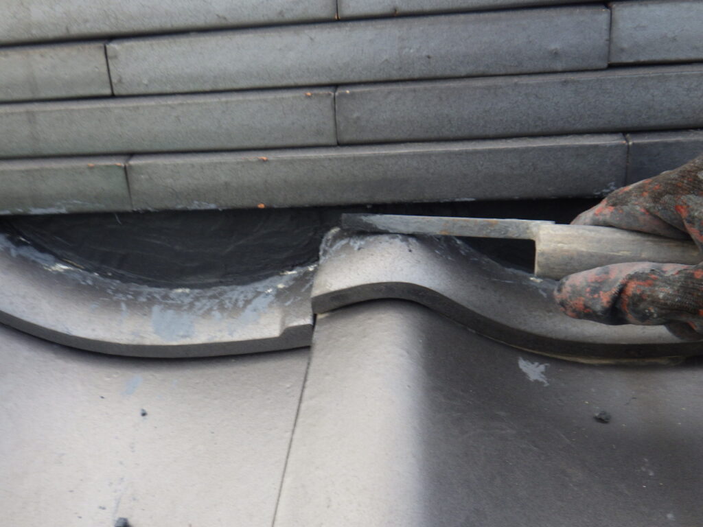 目地詰め中です