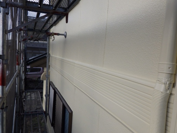 ２階外壁塗装の完工です