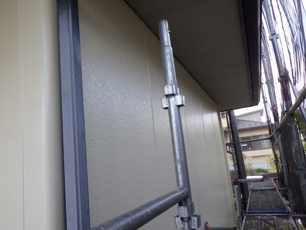 １階外壁塗装の完工です