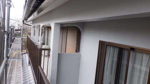 外壁面の完工です