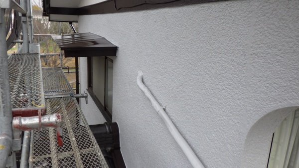 外壁面の完工です