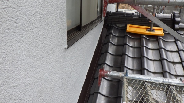 壁水切りの完工です