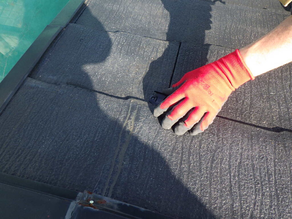 タスペーサー取り付け中