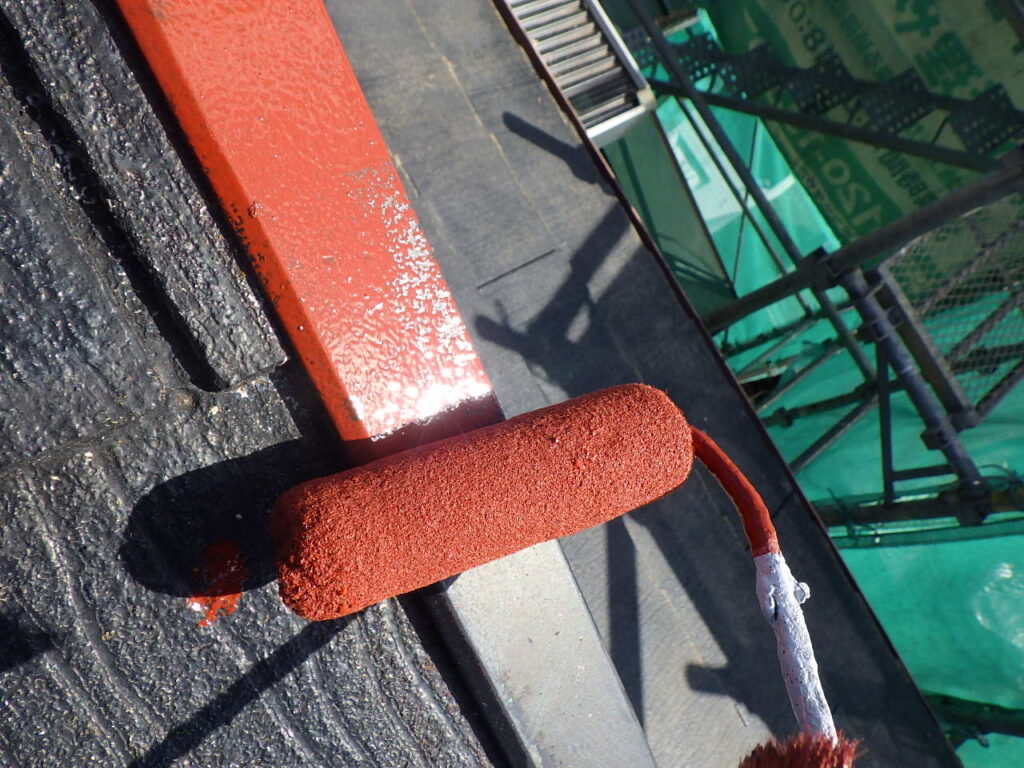 板金部下塗り中