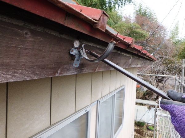 雨樋の撤去が終了しました