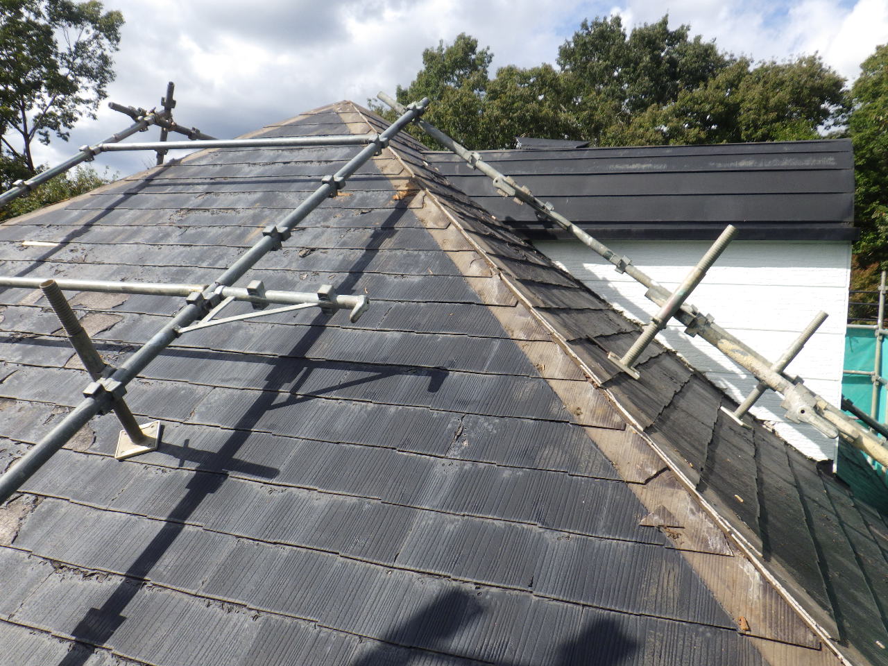 棟木の撤去終了です