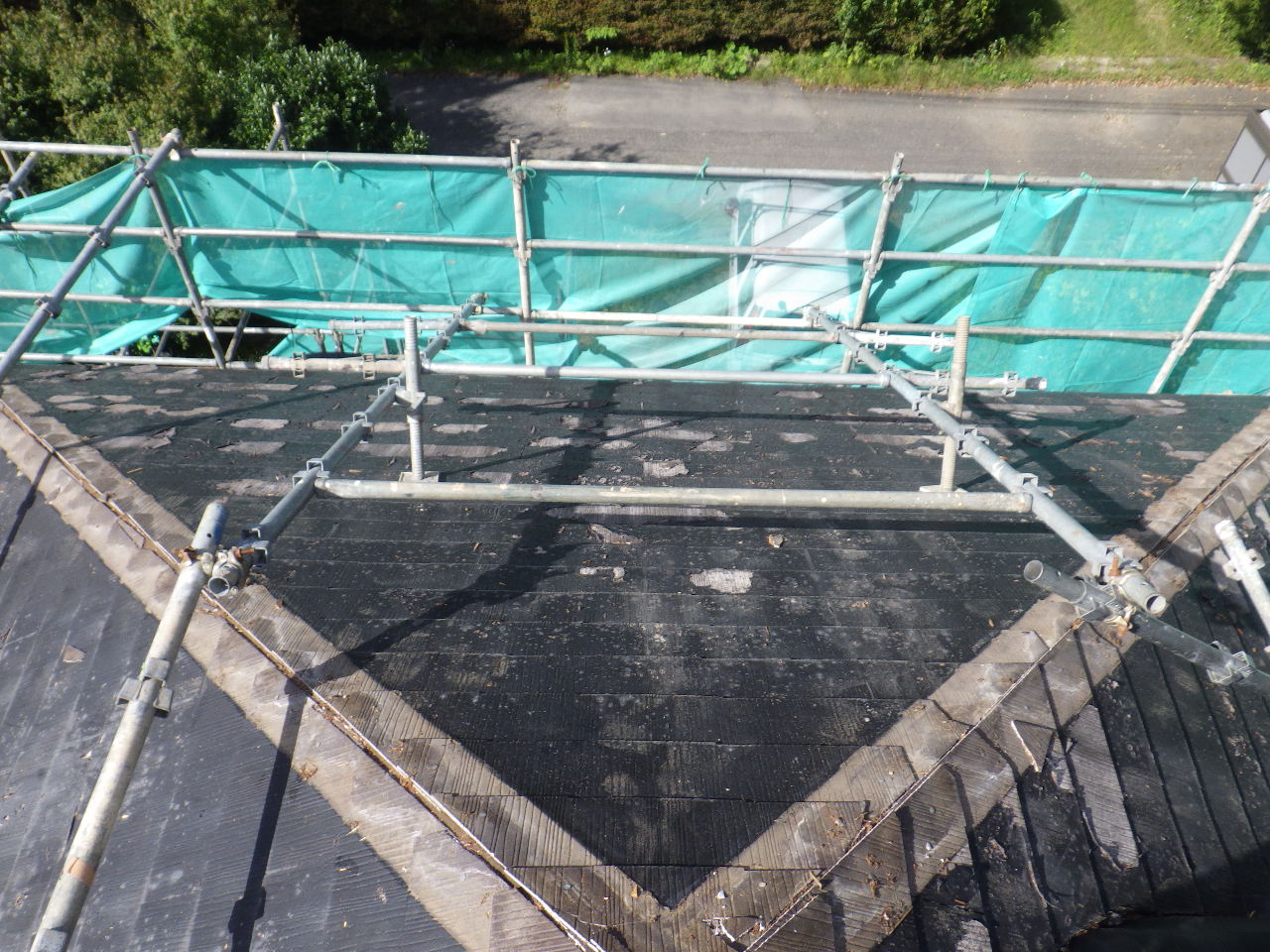 棟木の撤去終了です