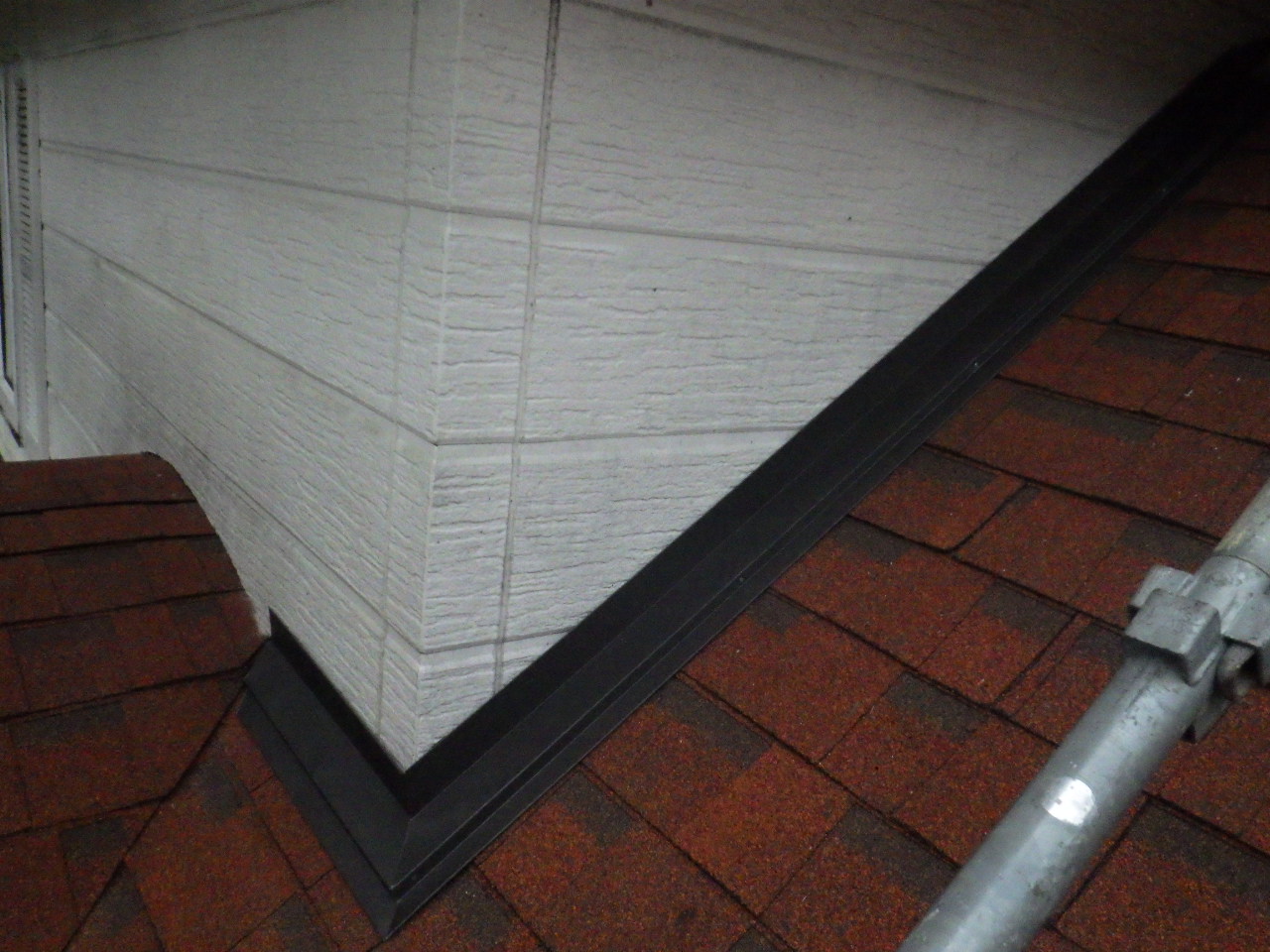 壁水切の取り付け終了です