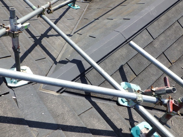 施工前のスレートの状態です