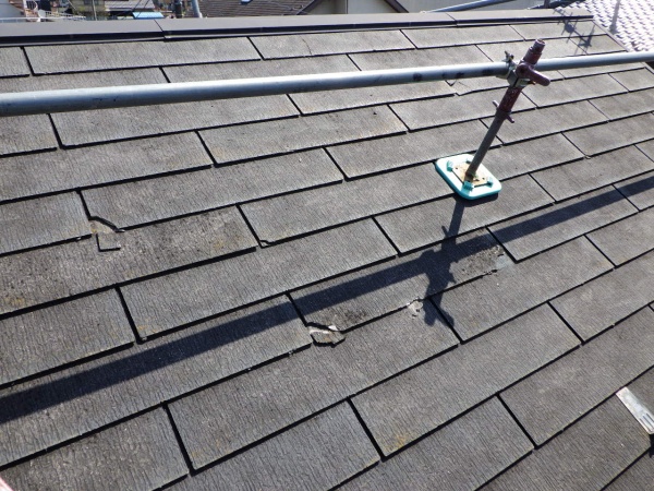 施工前のスレートの状態です