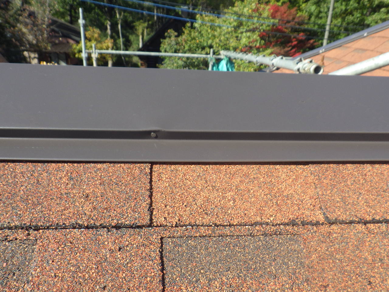 釘頭のシーリング前です